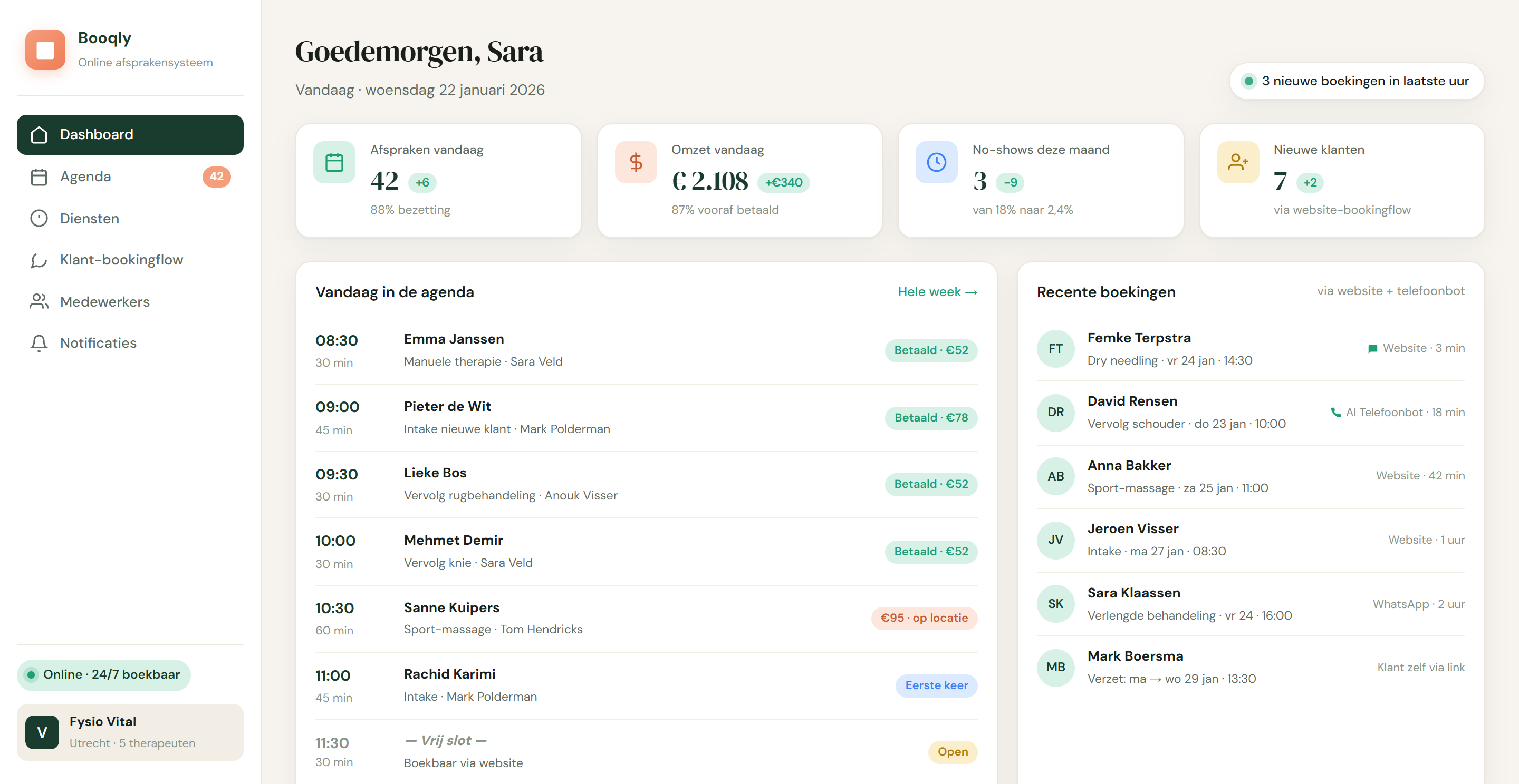 Online Afsprakensysteem screenshot 1